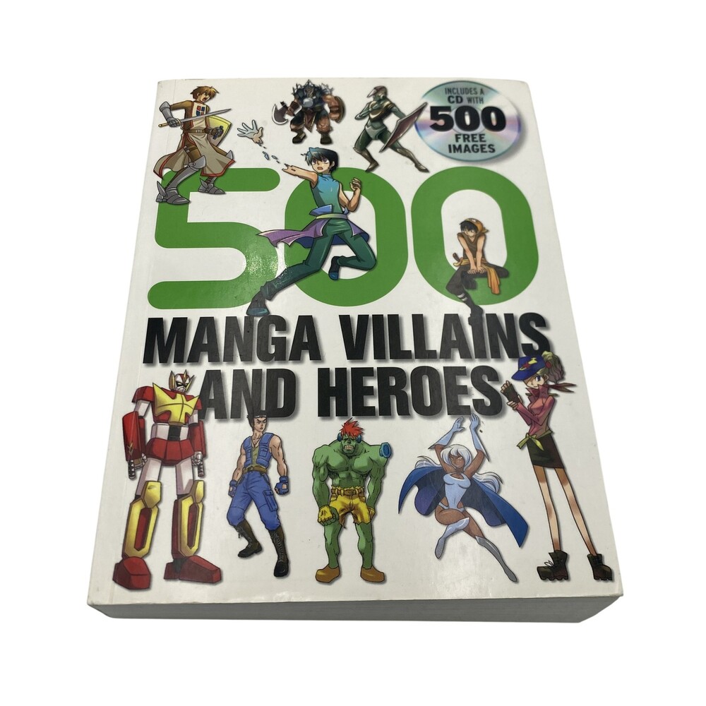 500 Manga Villains And Heroes Yishan Li Collins Design White PB CD-ROM Art